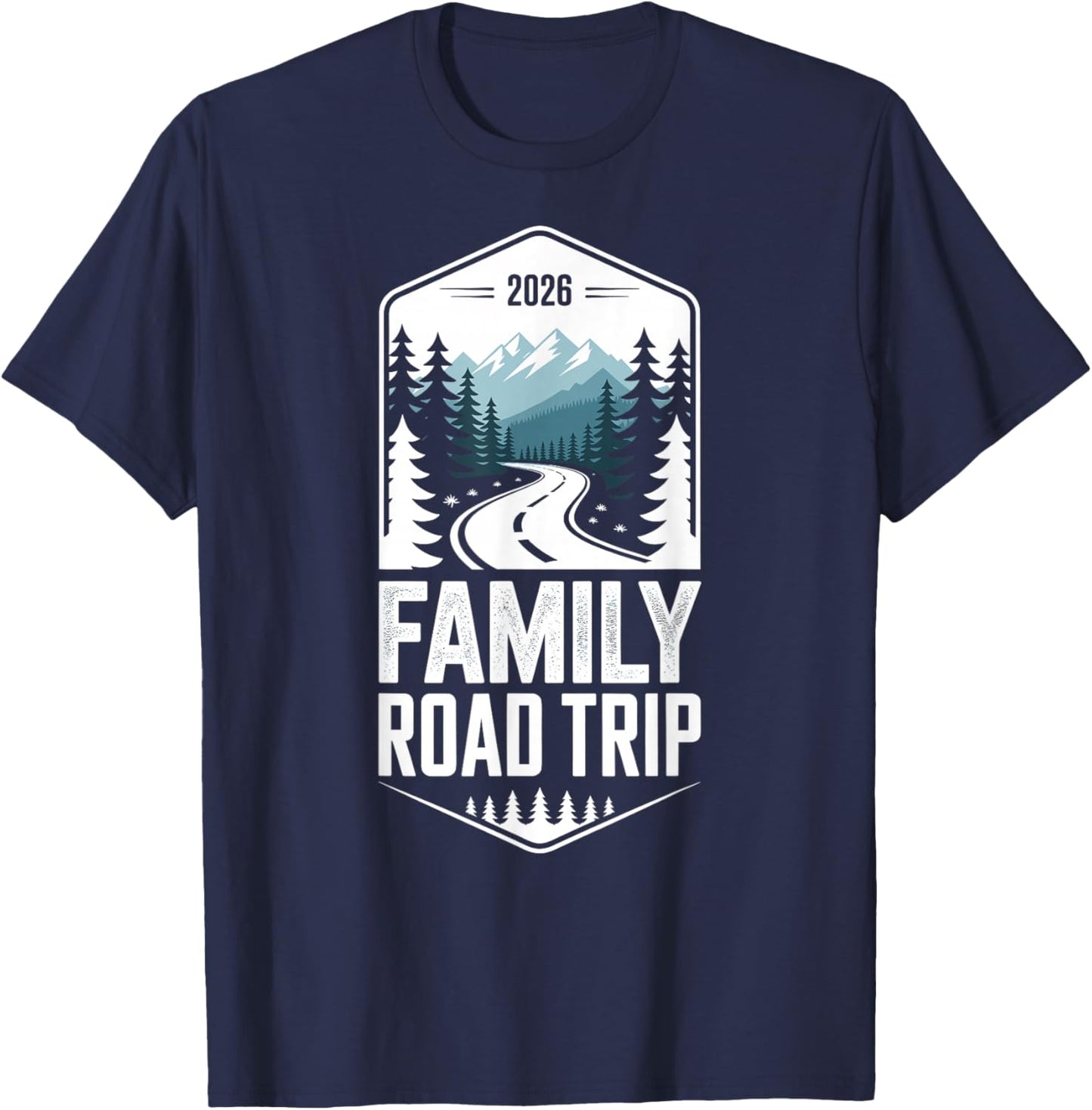 Family Road Trip 2026 T-Shirt - T-Shirt | Navy
