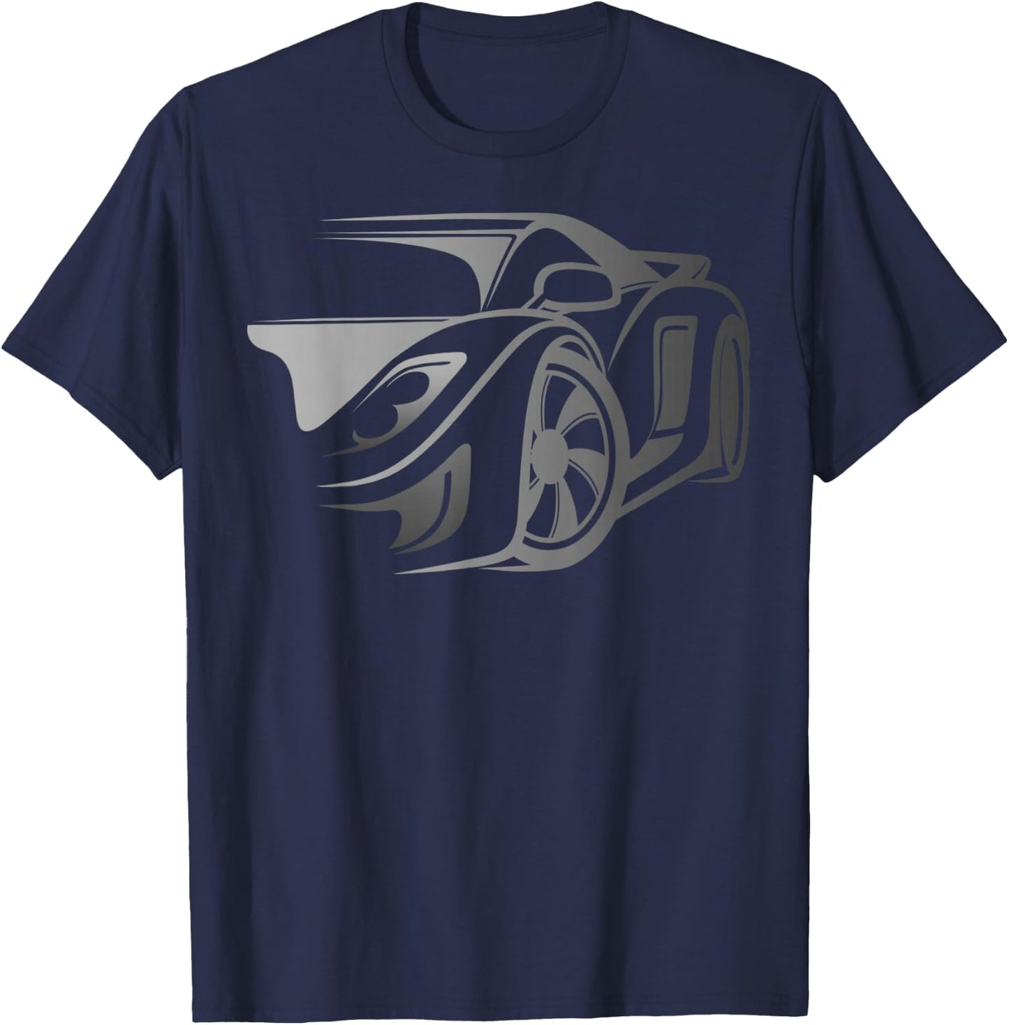 Exotic Car Supercharge Turbo Sports Car T- Shirt T-Shirt - T-Shirt | Navy