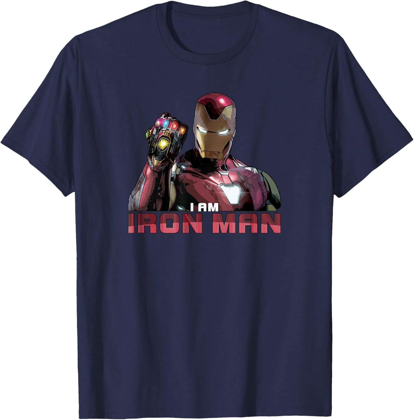 Marvel Avengers: Endgame I am Iron Man Small T-Shirt - T-Shirt | Navy