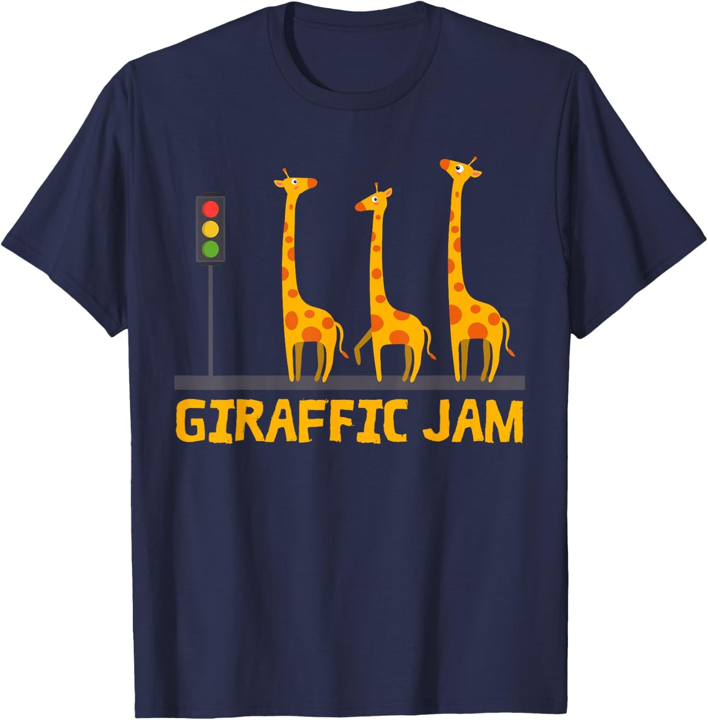 Giraffic Jam Shirt for Kids and Toddlers Who Loves Giraffes T-Shirt - T-Shirt | Navy