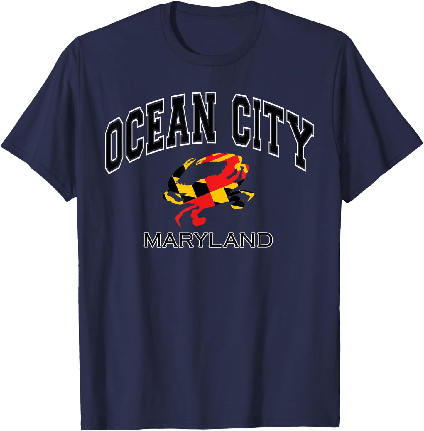 Ocean City Maryland Crab Shirt T-Shirt - T-Shirt | Navy