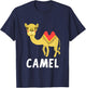 Camel Shirt For Boys Or Girls | Cute Camel Gift T-Shirt - T-Shirt | Navy