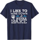 Wine Down at Keuka Lake Shirt Lake Life Finger Lakes Wine T-Shirt - T-Shirt | Navy