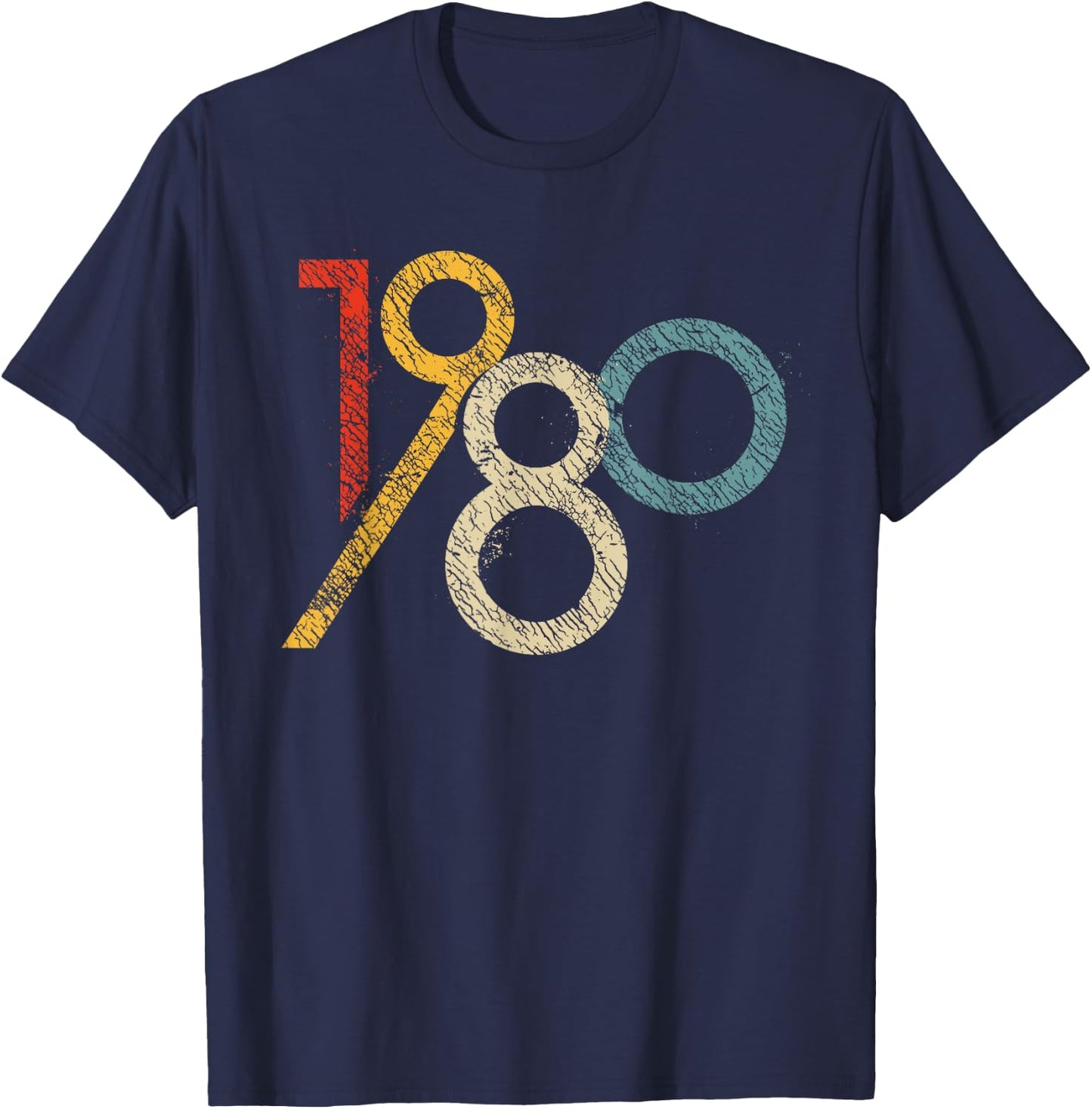 Retro 1980 Graphic T-Shirt - T-Shirt | Navy