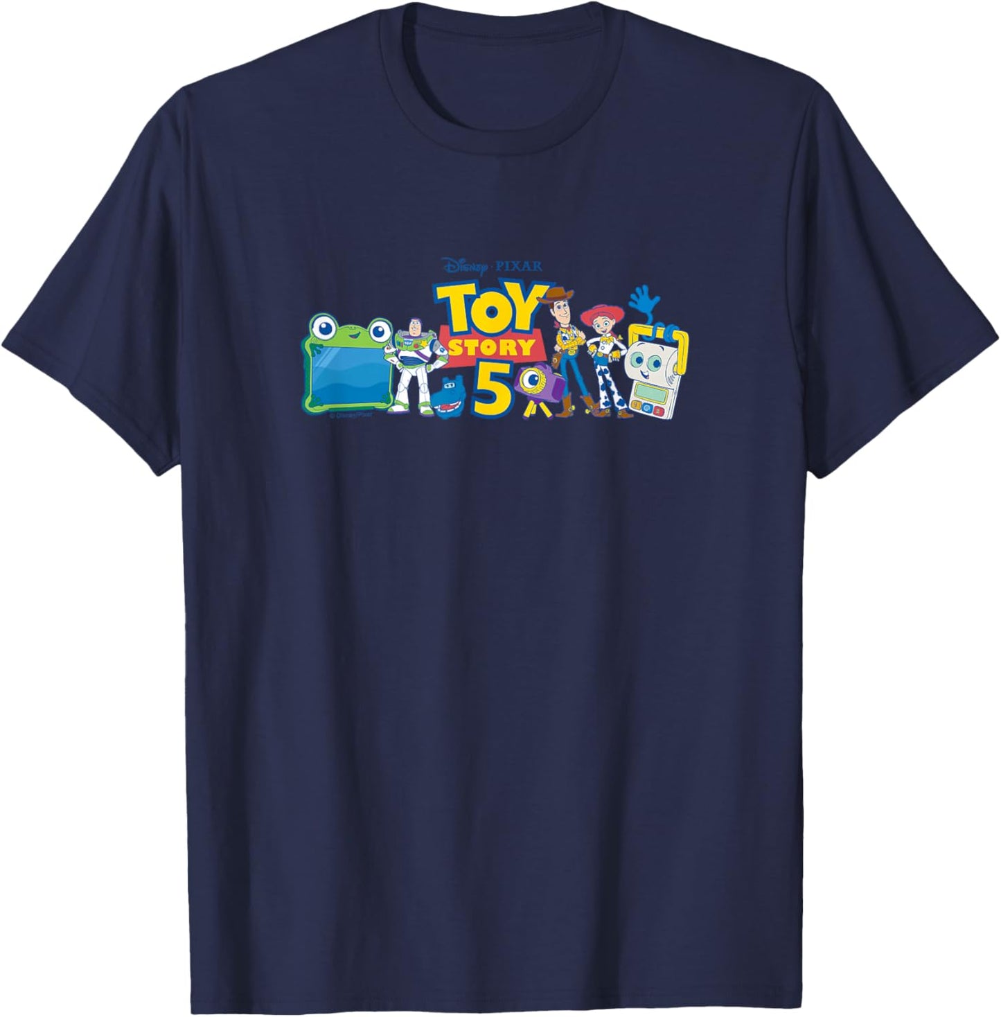 Toy Story 5 - Characters Horizontal T-Shirt - T-Shirt | Navy