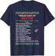 Math Teacher Christmas Shirt - 12 Days of Math Men Women Kids T-Shirt - T-Shirt | Navy