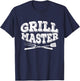 Barbecue Grill Master Grilling BBQ Smoker Party T-Shirt - T-Shirt | Navy