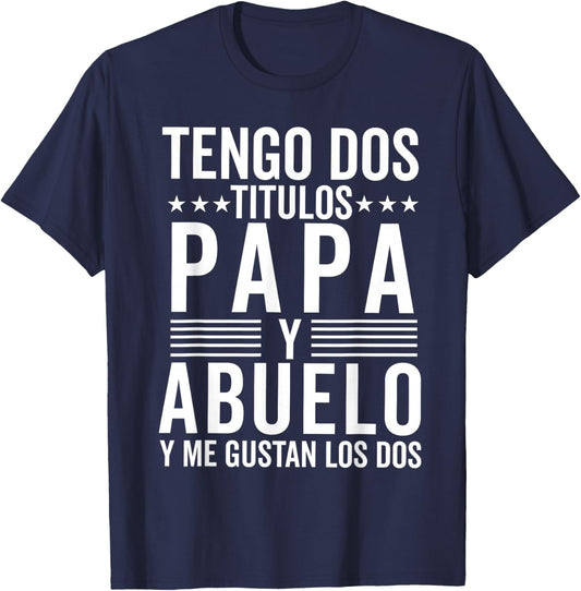 Dia Del Padre Regalos En Español Originales Para Abuelos T-Shirt - T-Shirt | Navy