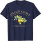 Amalfi Coast Lemons Sorrentine Peninsula, Mediterranean Sea T-Shirt - T-Shirt | Navy