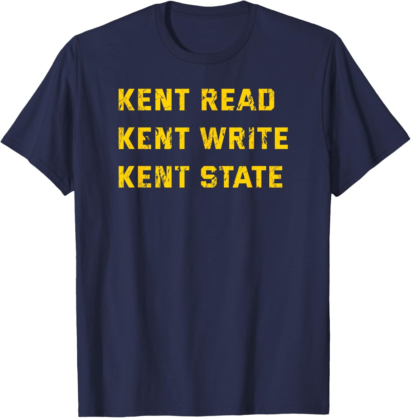University Apparel Kent Read, Kent Write, Kent State T-Shirt - T-Shirt | Navy
