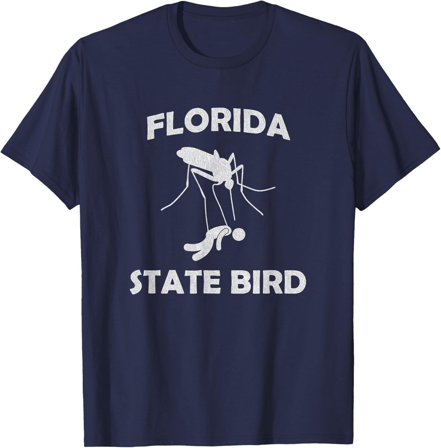 Florida Mosquito State Bird Funny Outdoors Camping T-Shirt - T-Shirt | Navy