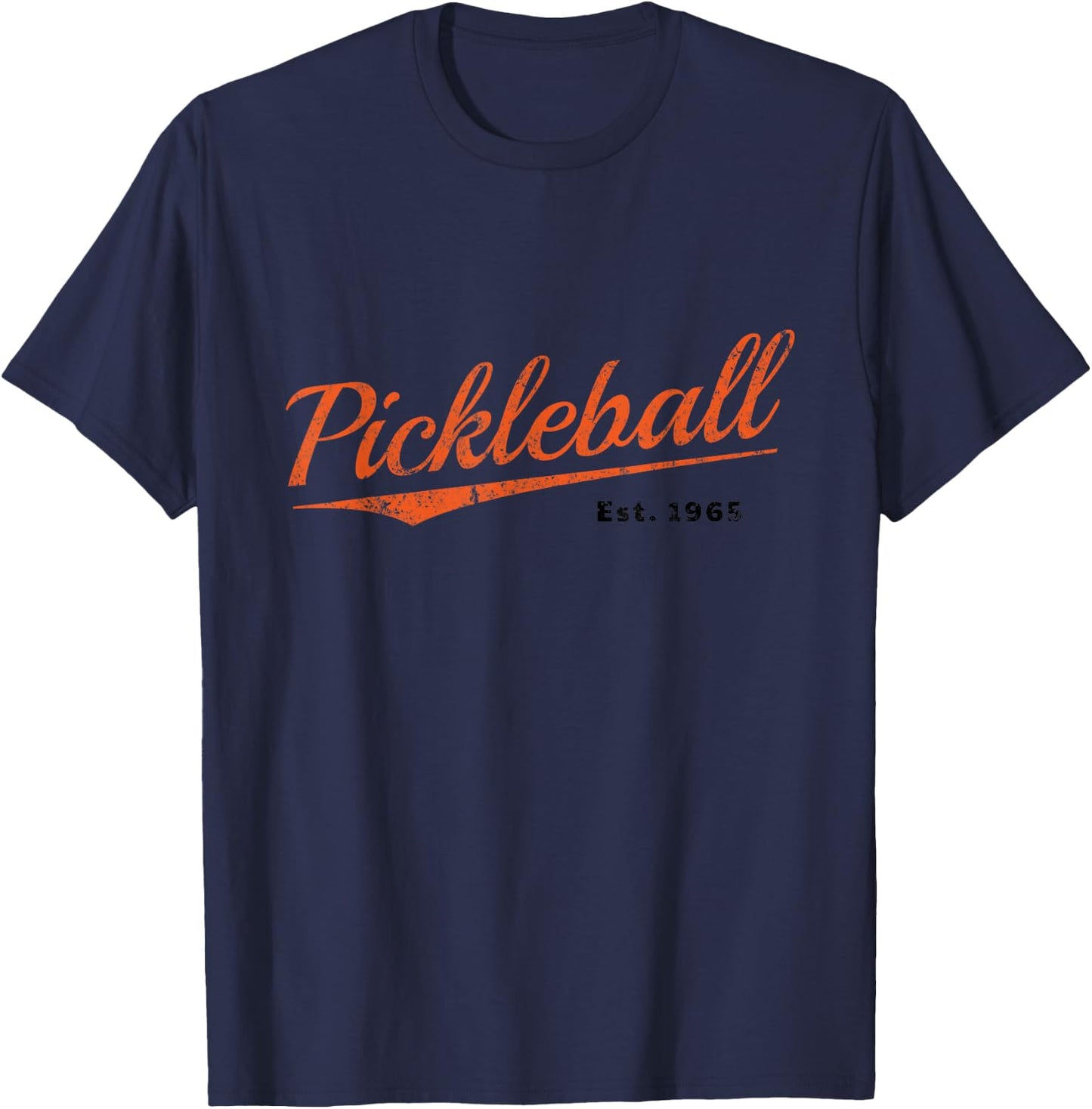 Retro Pickleball Est 1965 Design, Pickleball T-Shirt - T-Shirt | Navy