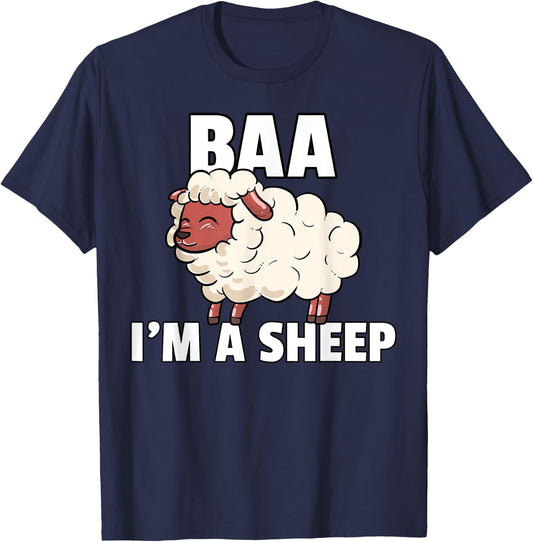 I'm A Sheep Costume For A Lamb Farmer T-Shirt - T-Shirt | Navy