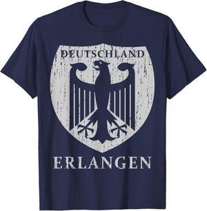 Germany Deutschland Erlangen T-Shirt - T-Shirt | Navy