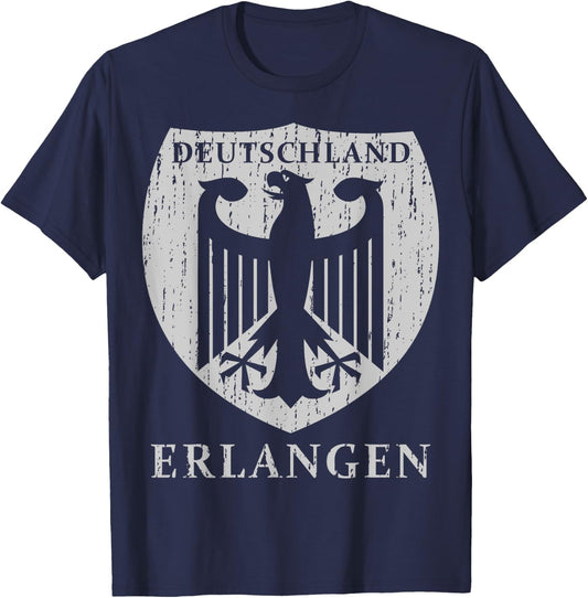 Germany Deutschland Erlangen T-Shirt - T-Shirt | Navy