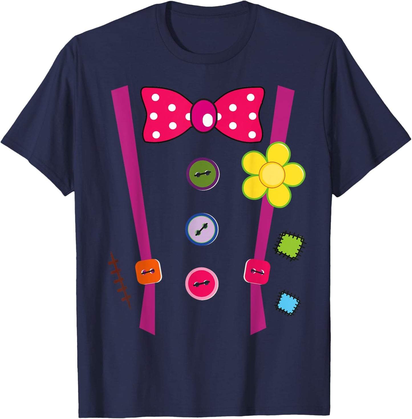 Halloween Clown DIY Costume Fun For Man Woman & Kids T-Shirt - T-Shirt | Navy