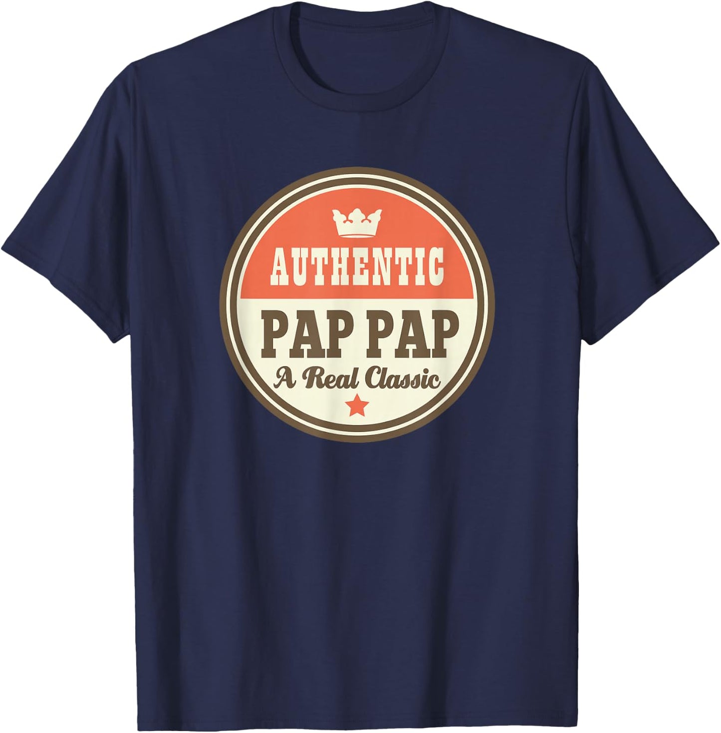 Pap Pap Grandpa PapPap Fathers Day T-Shirt - T-Shirt | Navy