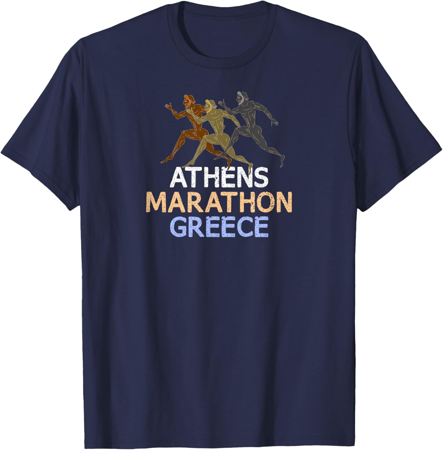 Athens - Marathon - Greece T-Shirt - T-Shirt | Navy