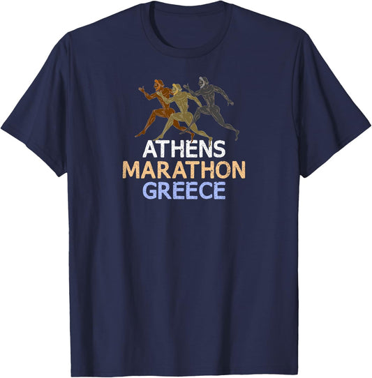 Athens - Marathon - Greece T-Shirt - T-Shirt | Navy