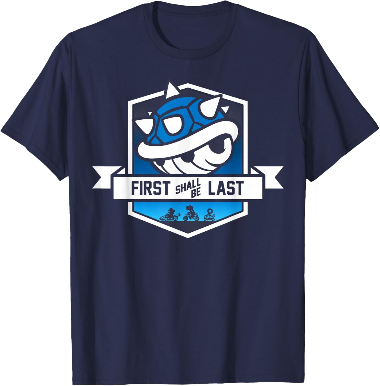 Nintendo Mario Kart Spiny Shell Banner Graphic T-Shirt - T-Shirt | Navy
