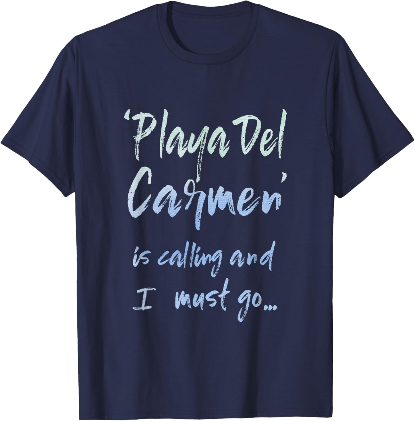Playa Del Carmen Vacation T-Shirt - T-Shirt | Navy