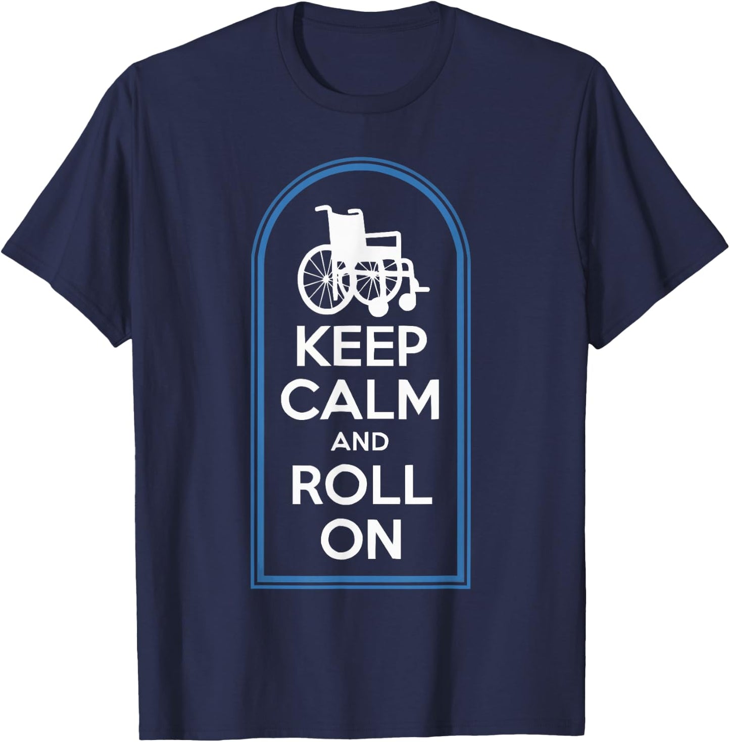 Wheelchair User Paraplegic Disabled Disability Handicap T-Shirt - T-Shirt | Navy
