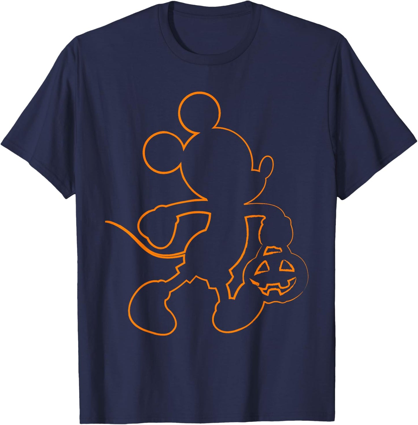 Disney - Mickey Mouse Halloween Outline T-Shirt - T-Shirt | Navy