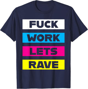 Funny Rave Gear Trippy EDM for Rave Festival Outfit T-Shirt - T-Shirt | Navy