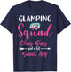 Glamping Squad Funny Matching Family Girls Camping Trip T-Shirt - T-Shirt | Navy