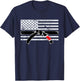 American Flag Jiu Jitsu Black Belt Ranking BJJ Jiujitsu Gift T-Shirt - T-Shirt | Navy