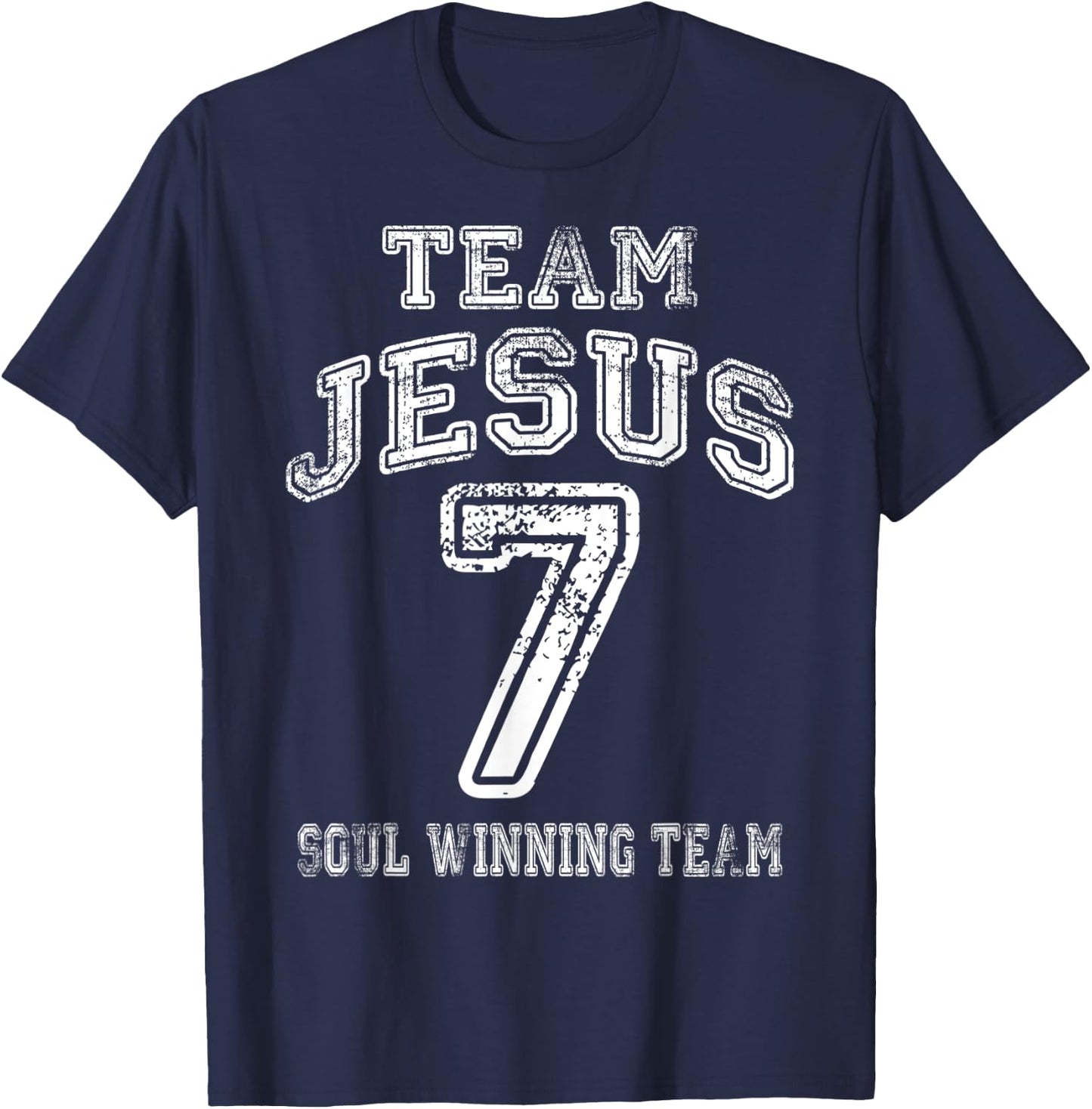 Christian Shirts - Team Jesus Faith Shirt T-Shirt - T-Shirt | Navy