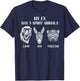 Funny My Ex Has 3 Spirit Animals Lion Ass Cheetah Humor T-Shirt - T-Shirt | Navy