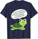 Keep Moving Turtle I Inspirational Positive Saying T-Shirt - T-Shirt | Navy