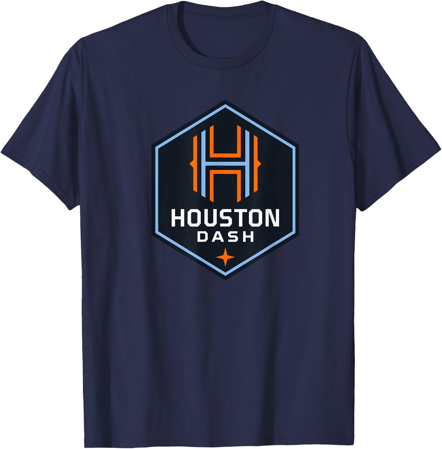 Officially Licensed NWSL Houston Dash FC T-Shirt - T-Shirt | Navy