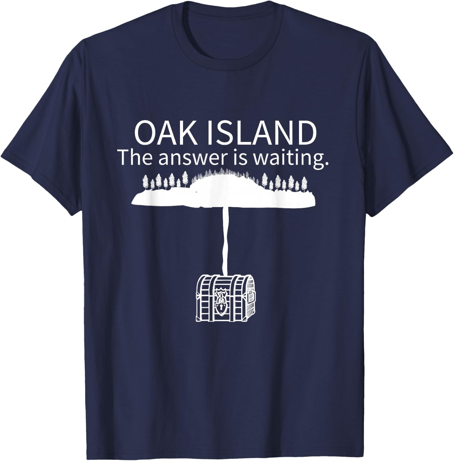 Curse of Oak Island Gift Treasure Chest T-Shirt - T-Shirt | Navy