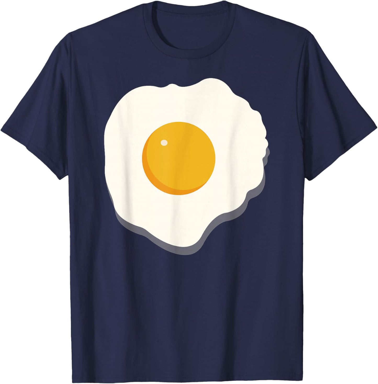 Fried Egg Halloween Costume Boiled Deviled Cooked Egg Funny T-Shirt - T-Shirt | Navy