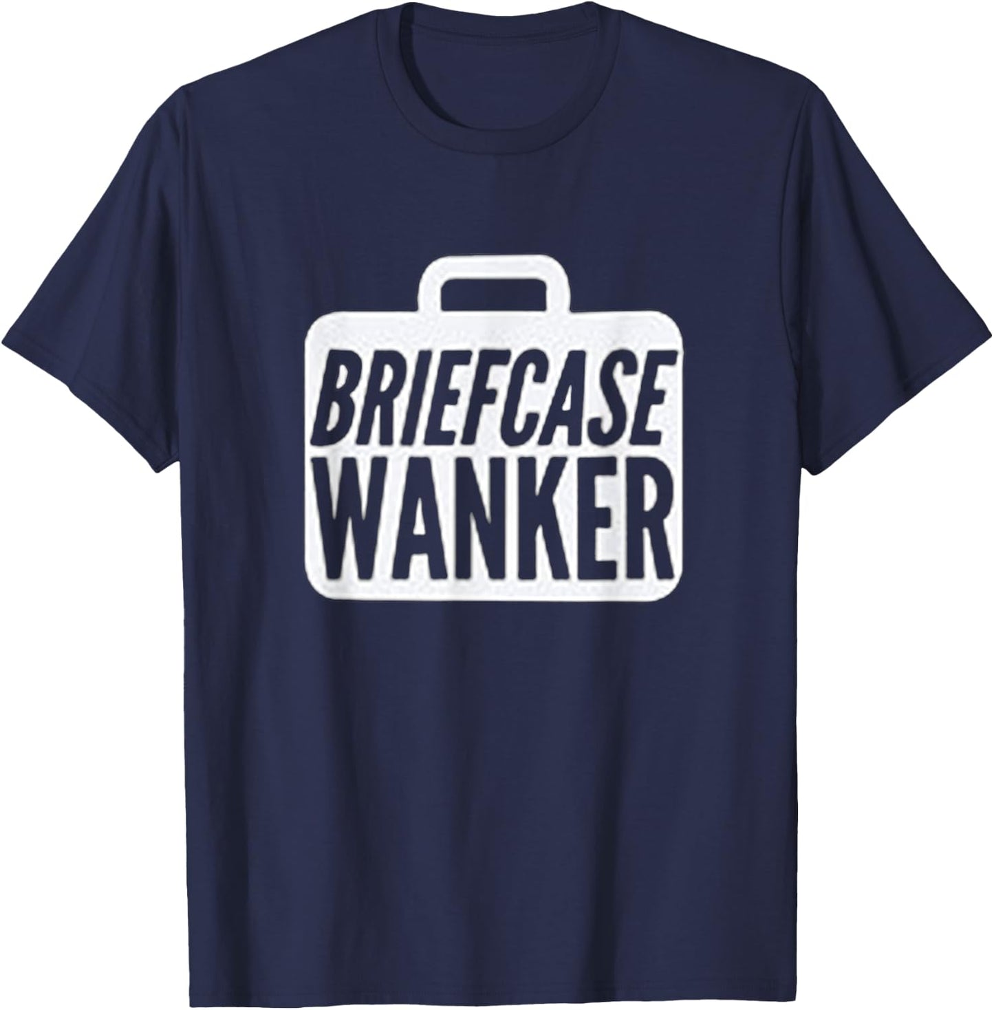 The Inbetweeners Briefcase Wanker Will Top Shirt T-Shirt - T-Shirt | Navy