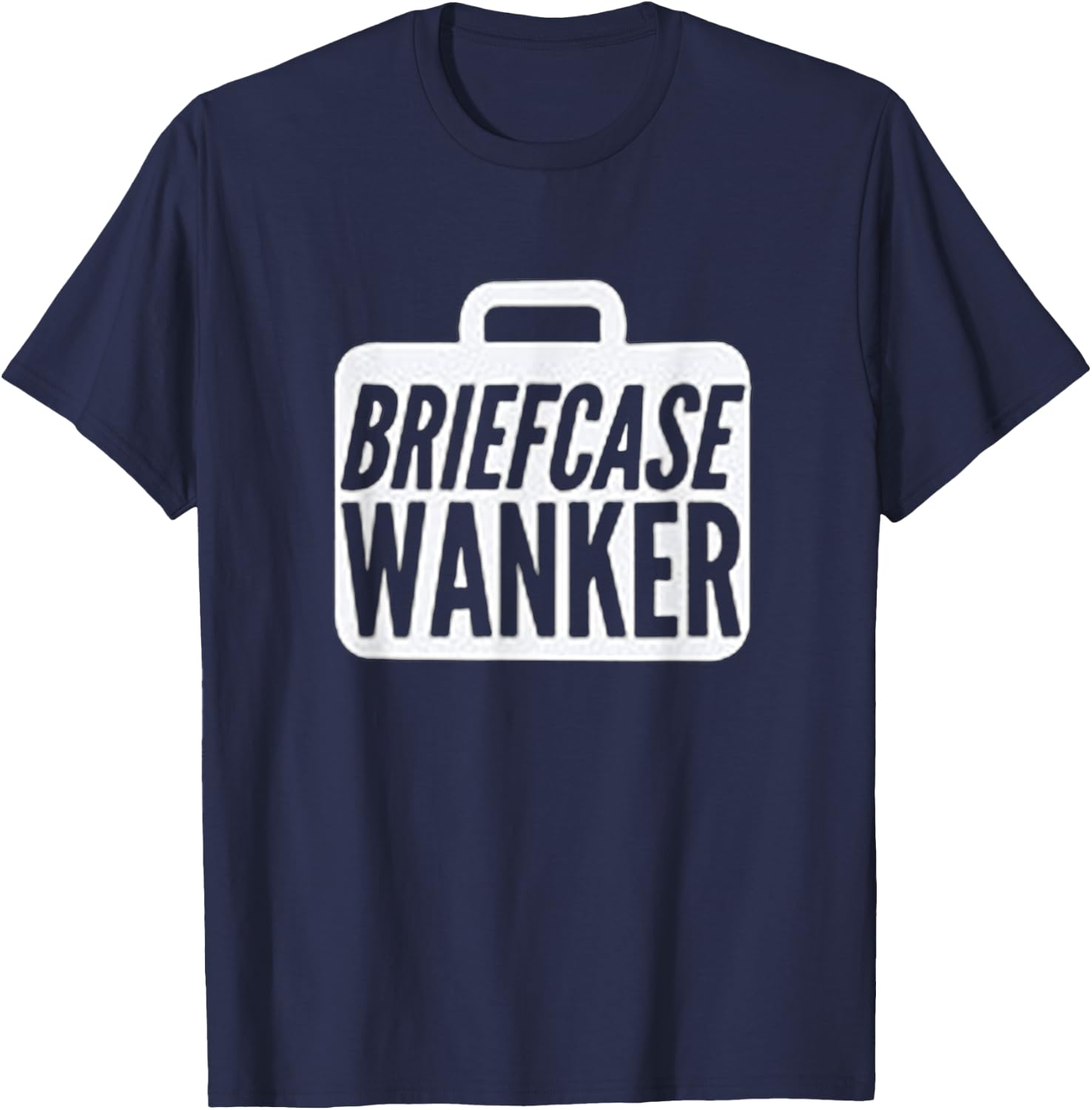 The Inbetweeners Briefcase Wanker Will Top Shirt T-Shirt - T-Shirt | Navy
