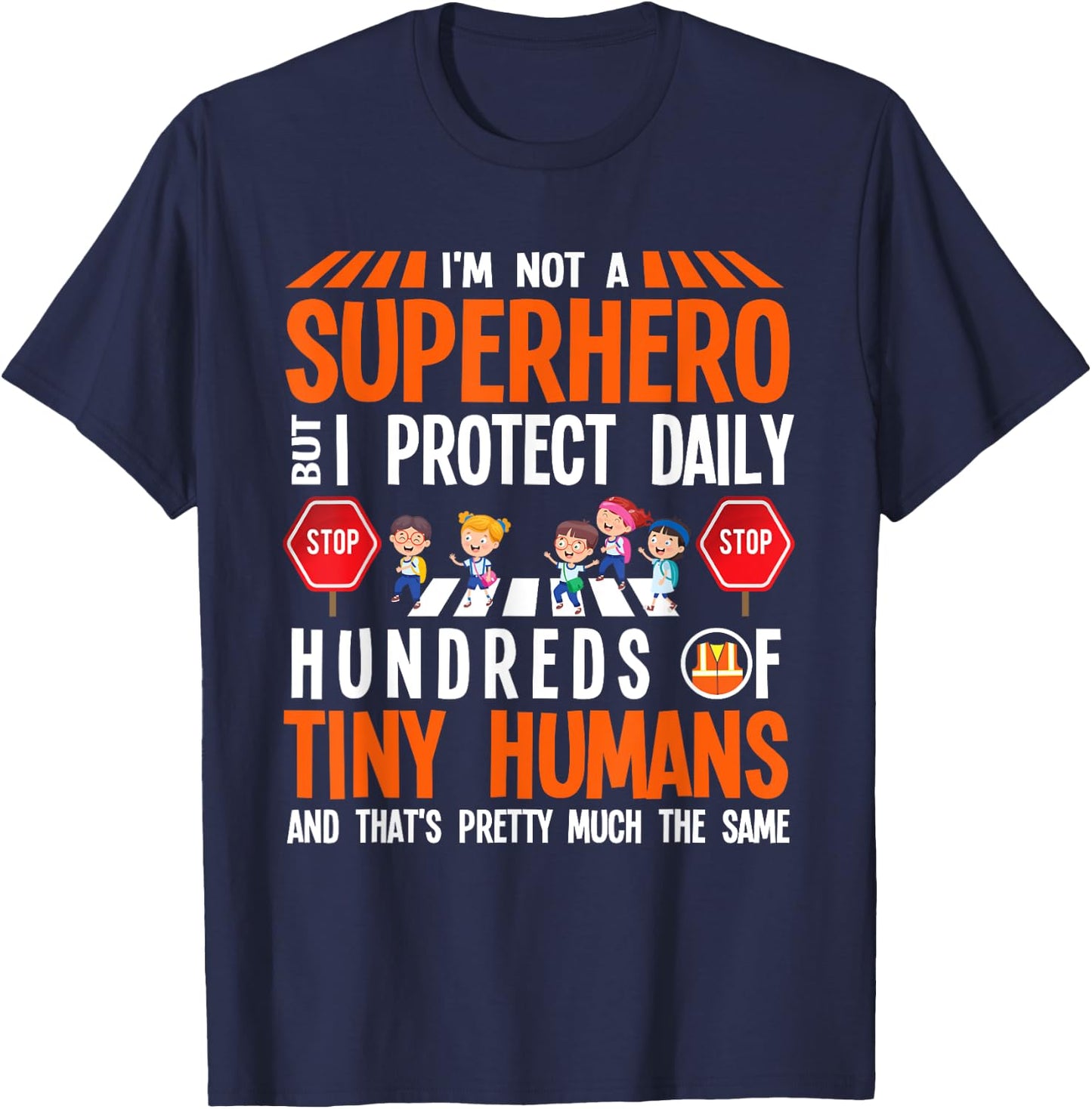 School Crossing Guard T-Shirt - T-Shirt | Navy