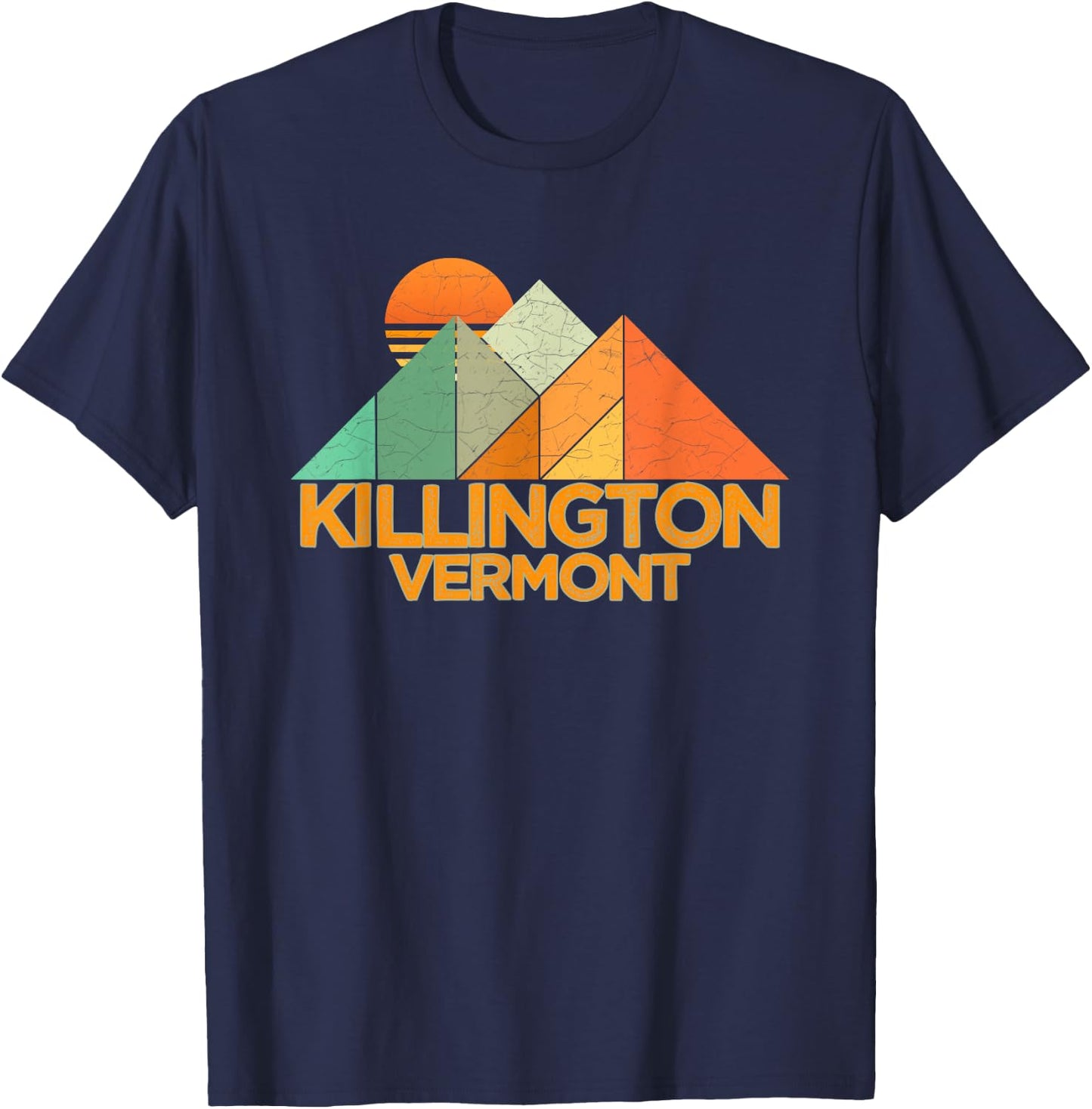 Retro Vintage Killington -Distressed Shirt T-Shirt - T-Shirt | Navy