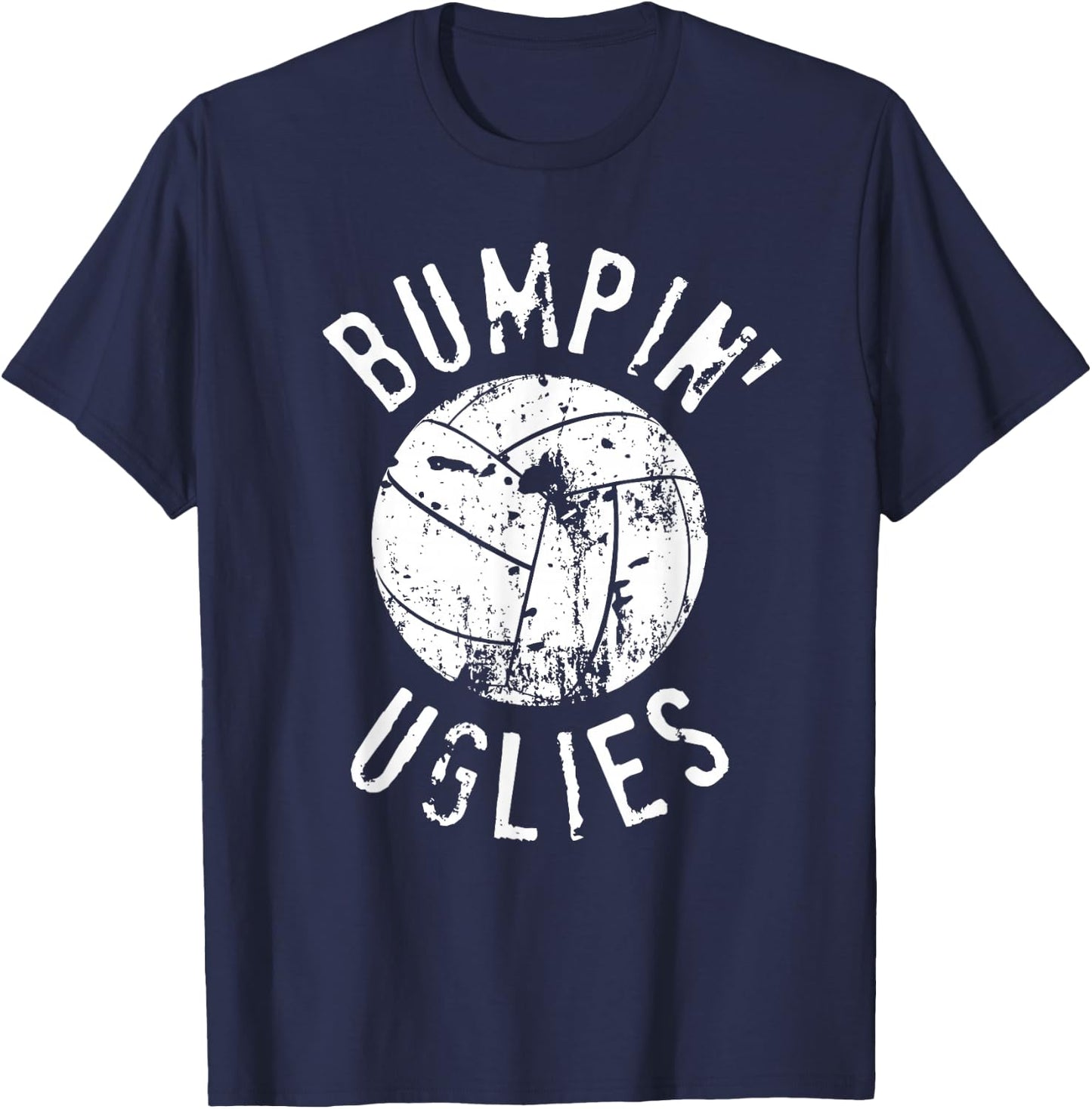Funny Volleyball Team | Bumpin' Uglies T-Shirt - T-Shirt | Navy