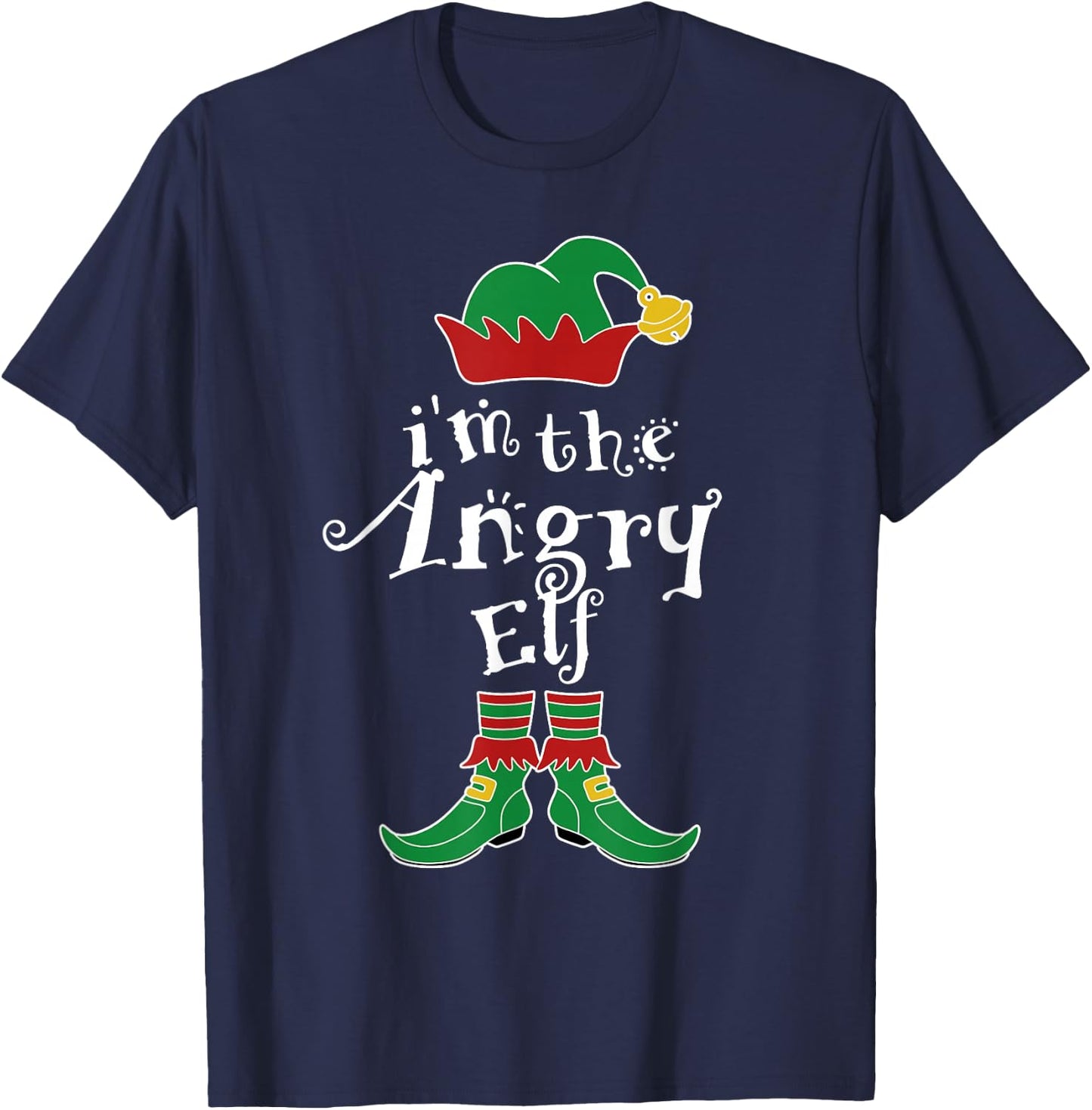 I'm The Angry Elf Family Matching Funny T-Shirt - T-Shirt | Navy