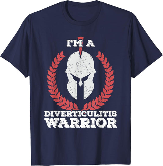 I'm a Diverticulitis Warrior Diverticulitis Awareness T-Shirt - T-Shirt | Navy