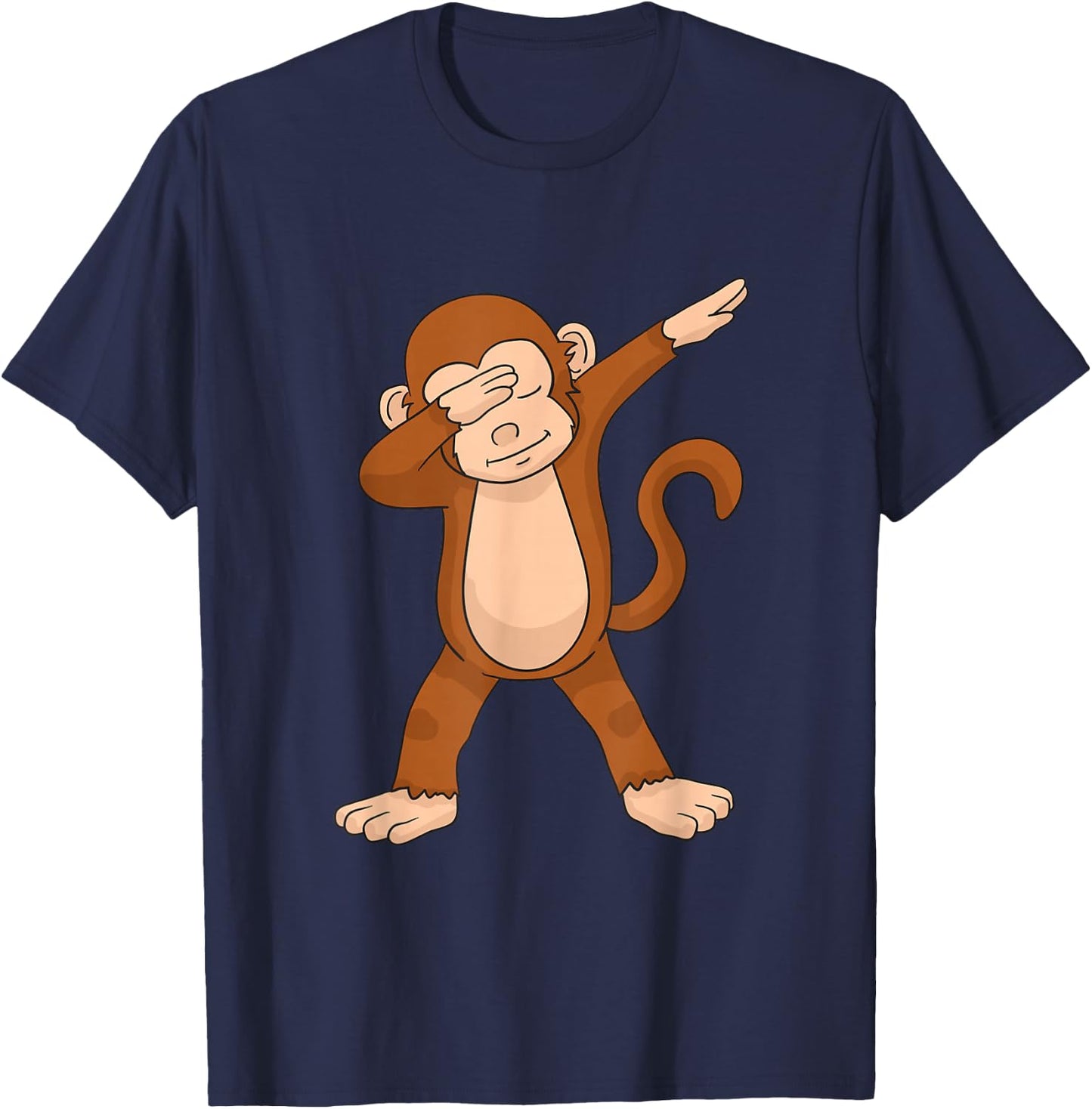 Dabbing Monkey Funny Dab Gift T-Shirt - T-Shirt | Navy