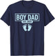 Boy Dad EST. 2025, New Dad Announcement Dad - Baby Boy 2025 T-Shirt - T-Shirt | Navy