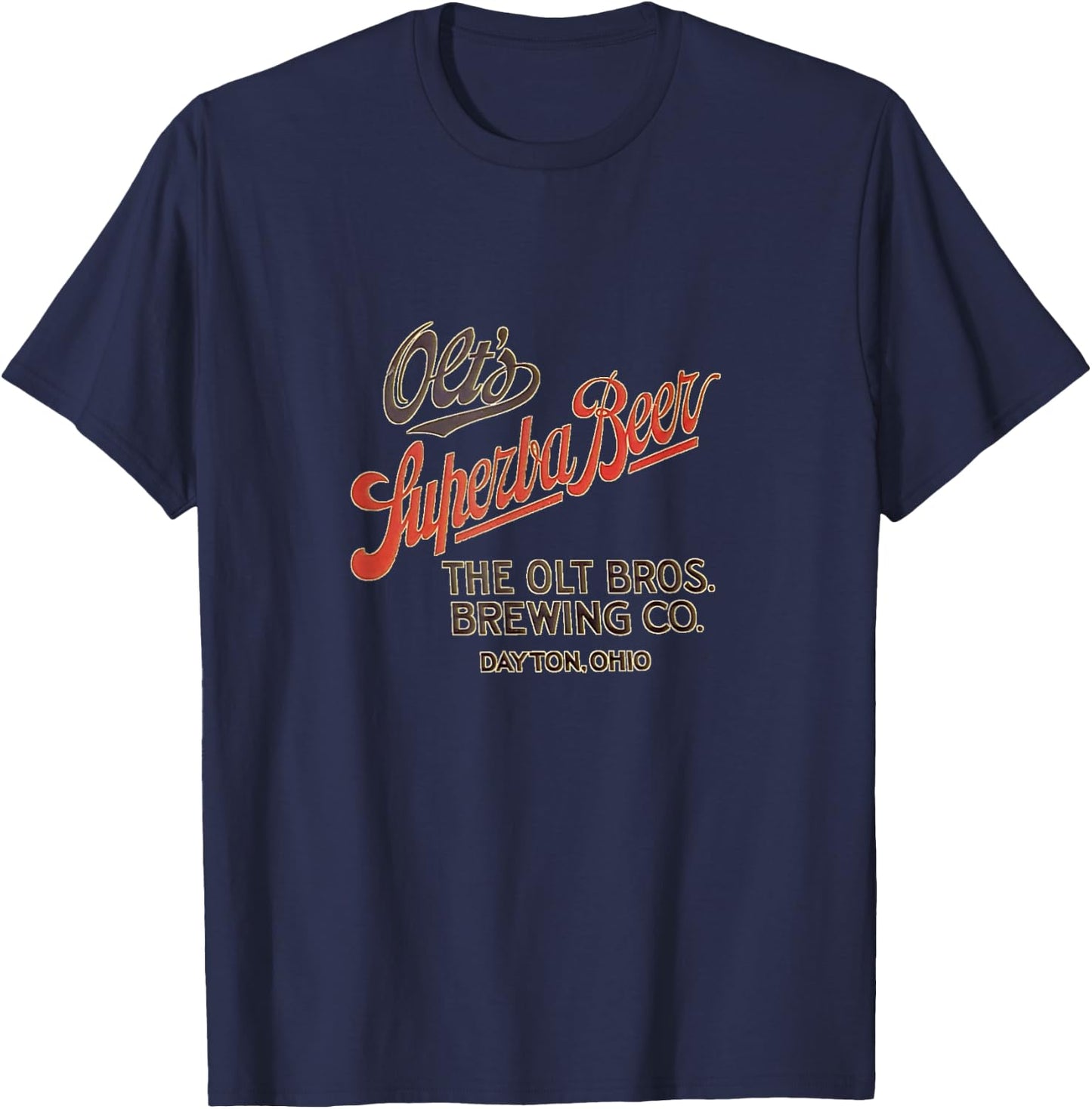 Olt's Superba Beer Dayton Ohio T-Shirt - T-Shirt | Navy