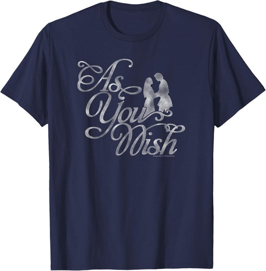 The Princess Bride As You Wish Script Retro Movie T-Shirt - T-Shirt | Navy