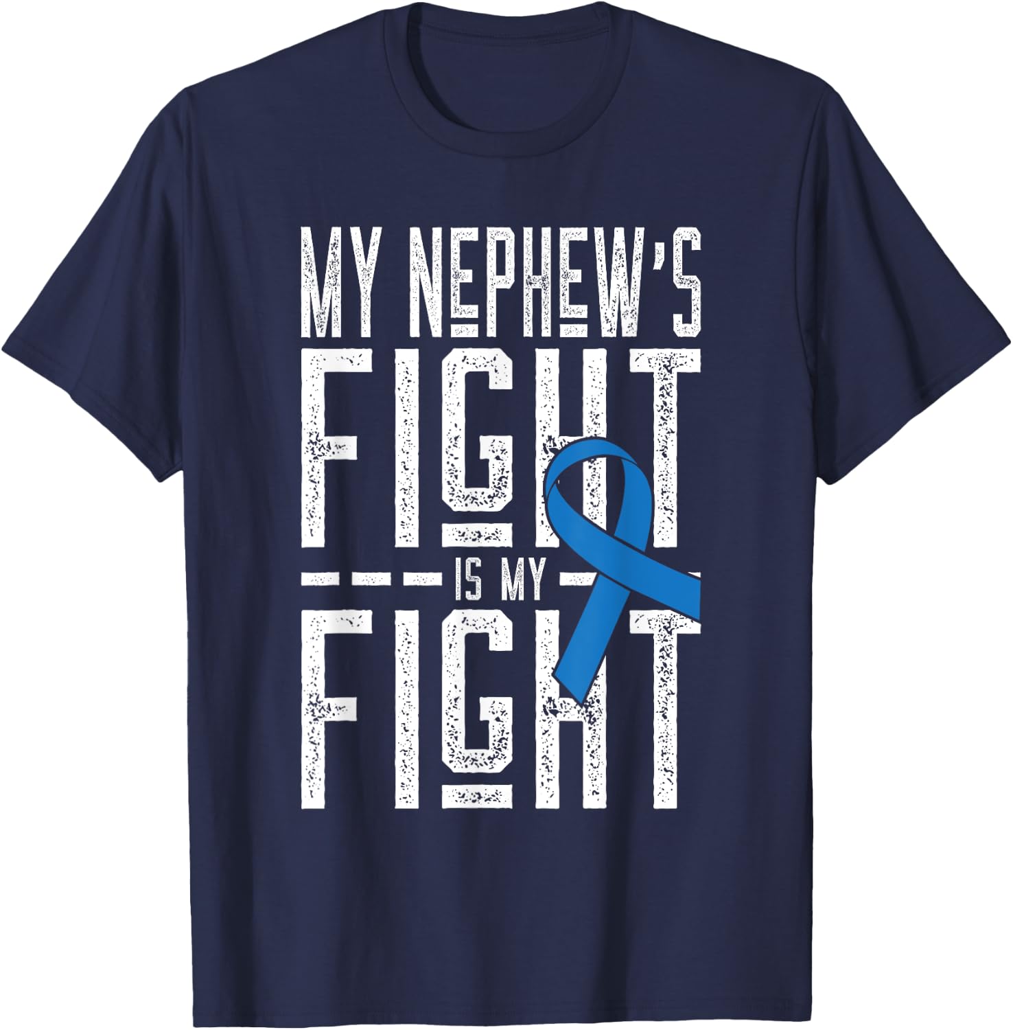 T1D Diabetic Nephew Shirt Juvenile Diabetes Aunt or Uncle T-Shirt - T-Shirt | Navy