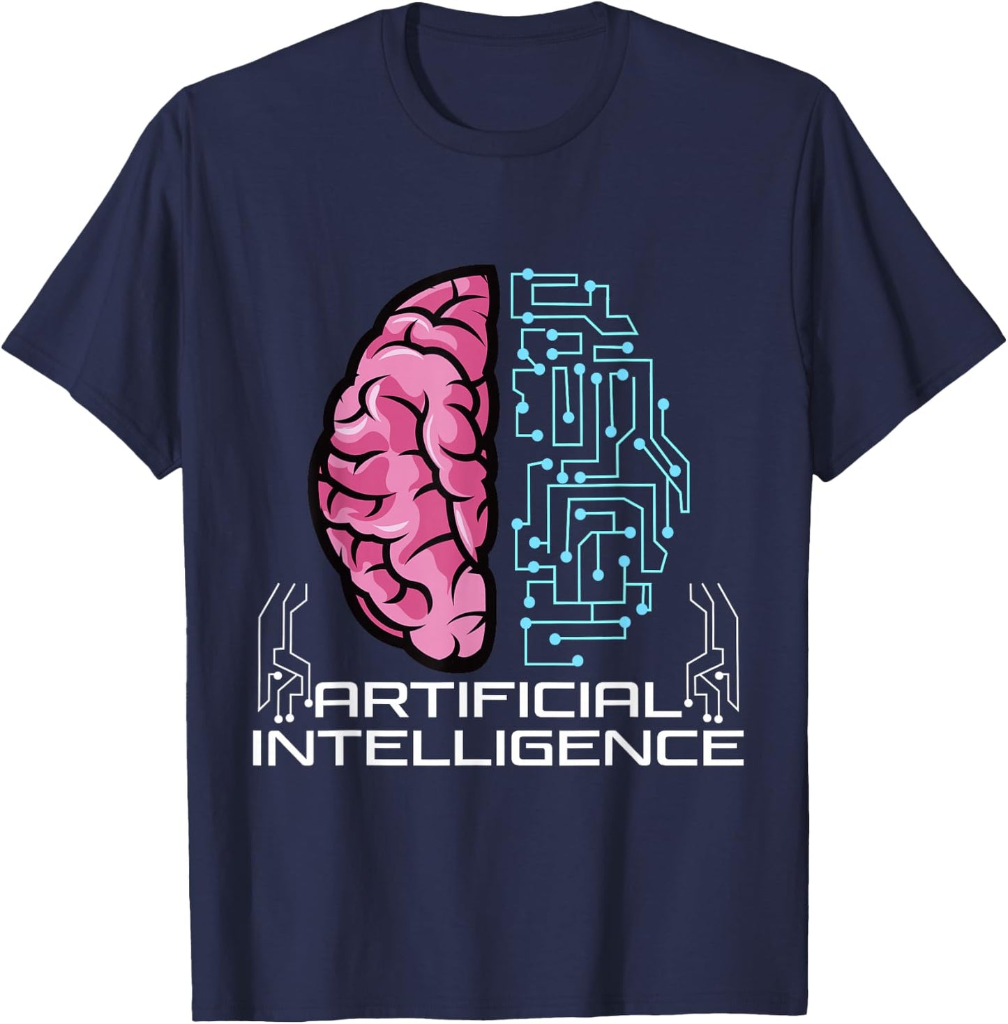 Artificial Intelligence , AI Shirt, Robot AI T-Shirt - T-Shirt | Navy