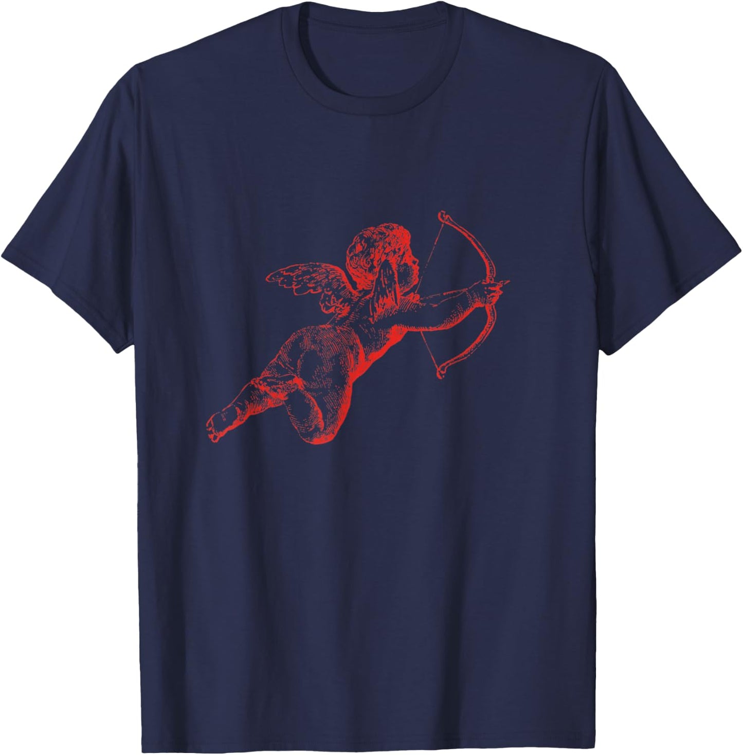 Cherub Angel Cupid Vintage Aesthetic T-Shirt - T-Shirt | Navy